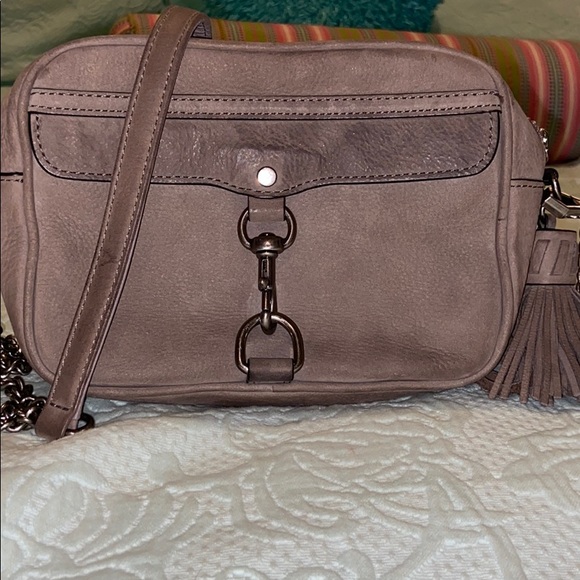 Rebecca Minkoff Handbags - Rebecca Minkoff Suede Taupe Crossbody